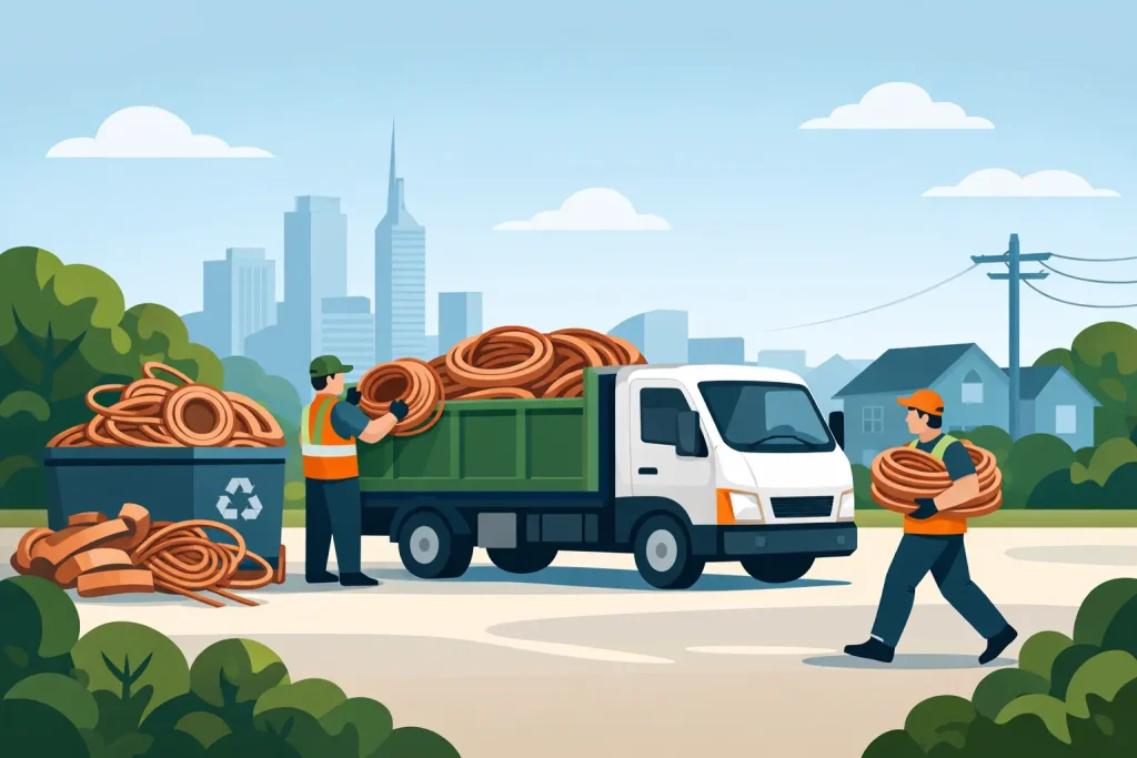 Copper Wire Recycling Pickup in Melbourne